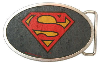 superman buckle color wood oval buckle